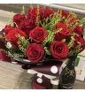 Букет роз  «Бургунди» 15 шт не крупных 1