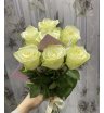 Букет из белых роз «Кружево»