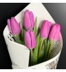 5 сиреневых тюльпанов