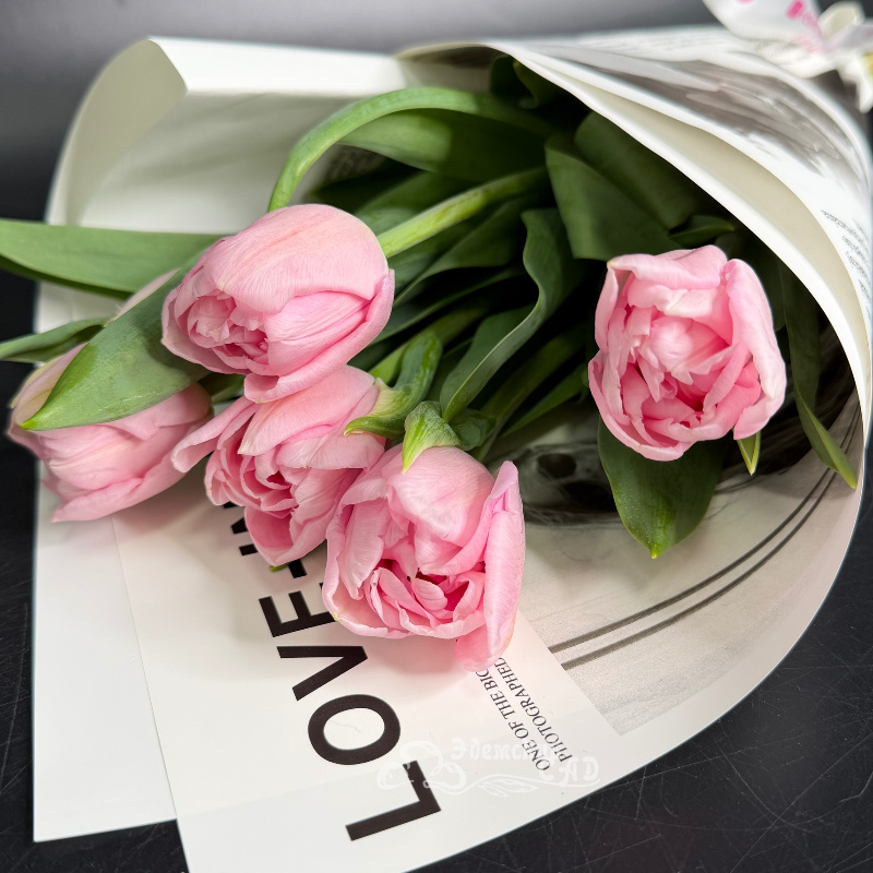 Пионовидные тюльпаны. Розовые 3