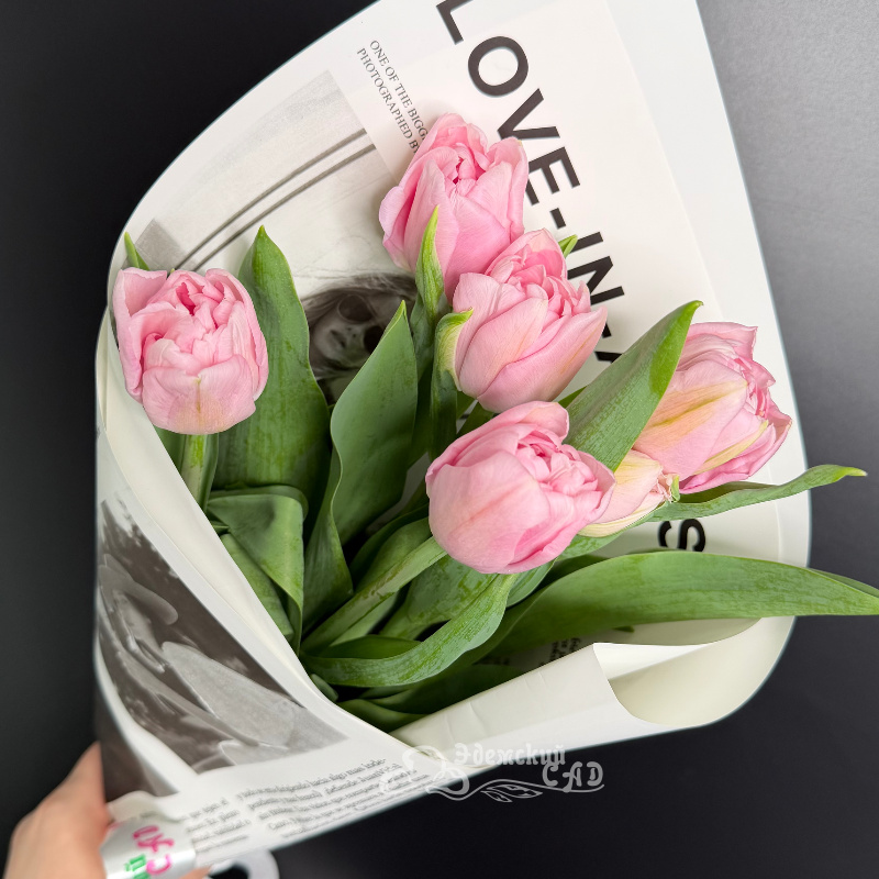 Пионовидные тюльпаны. Розовые 1